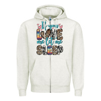 Oatmeal Heather if you love me let me sleep Zipper Hoodie - Zillion Design Studio