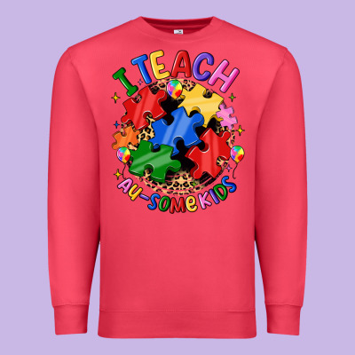 I Teach Au Some Kids Premium Sweatshirt Designed By Jahusdesignshop