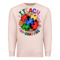Pale Pink i teach au some kids Premium Sweatshirt - JahusDesignShop