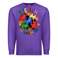 Purple i teach au some kids Premium Sweatshirt - JahusDesignShop