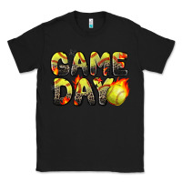 Black game day softball leopard Classic Tee - Zillion Design Studio