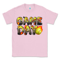 Bubblegum Pink game day softball leopard Classic Tee - Zillion Design Studio
