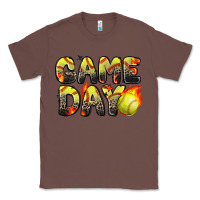 Chestnut game day softball leopard Classic Tee - Zillion Design Studio