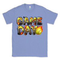 Colony Blue game day softball leopard Classic Tee - Zillion Design Studio