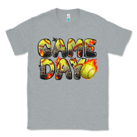 Heather Grey game day softball leopard Classic Tee - Zillion Design Studio