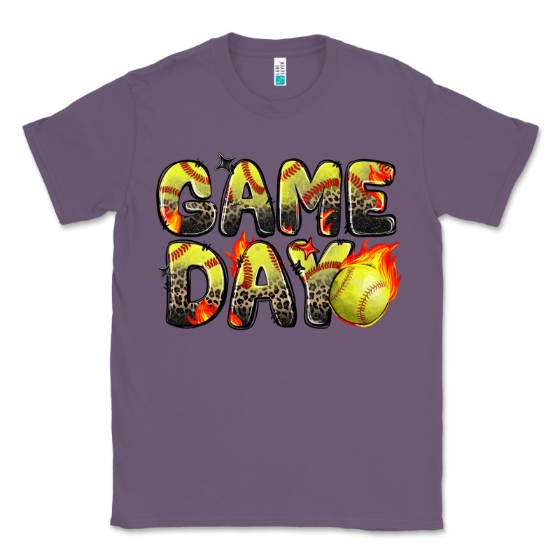 Game Day Softball Leopard Classic Tee by Zillion Design Studio | Teevron