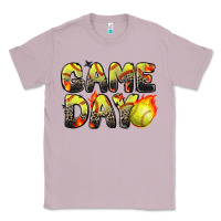 Lilac game day softball leopard Classic Tee - Zillion Design Studio