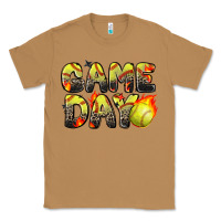 Toasted Coconut game day softball leopard Classic Tee - Zillion Design Studio
