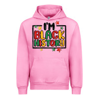 Fuchsia Pink i'm black history Urban Hoodie - MaliasSmallBusiness