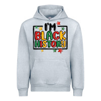 Heather Grey i'm black history Urban Hoodie - MaliasSmallBusiness