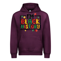 Mauve Wine i'm black history Urban Hoodie - MaliasSmallBusiness