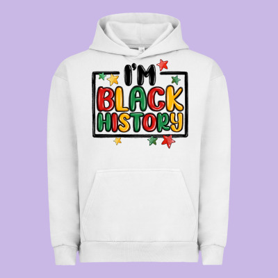 I'm Black History Urban Hoodie Designed By Maliassmallbusiness