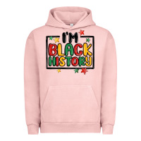 Pigment Salmon i'm black history Urban Hoodie - MaliasSmallBusiness