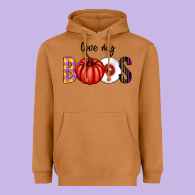 Love My Boos Heavyweight Hoodie Designed By Cowhidedigitalart
