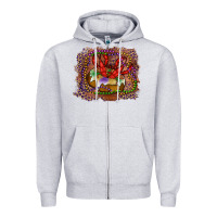 Heather Grey Mardi gras king cake crawfish Zipper Hoodie - RanaPortraitStore