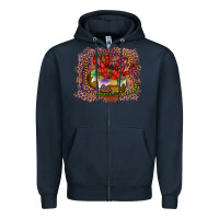 Navy Mardi gras king cake crawfish Zipper Hoodie - RanaPortraitStore
