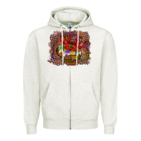 Oatmeal Heather Mardi gras king cake crawfish Zipper Hoodie - RanaPortraitStore