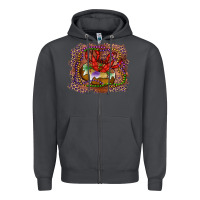 Smoke Mardi gras king cake crawfish Zipper Hoodie - RanaPortraitStore