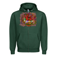 Sports Green Mardi gras king cake crawfish Zipper Hoodie - RanaPortraitStore
