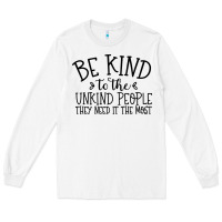 White be kind Long Sleeve Tee - Unal Design