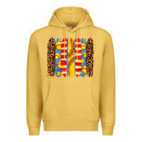 Antique Gold softball  brushstrokes Premium Hoodie - AdoDesignShop