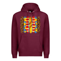 Burgundy softball  brushstrokes Premium Hoodie - AdoDesignShop