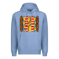 Colony Blue softball  brushstrokes Premium Hoodie - AdoDesignShop