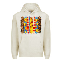 Oatmeal Heather softball  brushstrokes Premium Hoodie - AdoDesignShop