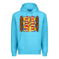 Ocean Blue softball  brushstrokes Premium Hoodie - AdoDesignShop