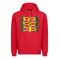 Red softball  brushstrokes Premium Hoodie - AdoDesignShop