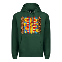 Sports Green softball  brushstrokes Premium Hoodie - AdoDesignShop