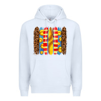 White softball  brushstrokes Premium Hoodie - AdoDesignShop