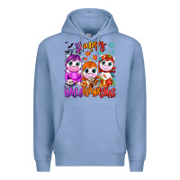 Colony Blue Happy Hallothanksmas unicorns Premium Hoodie - NancyCooperArtShop