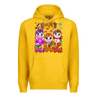 Lemon Happy Hallothanksmas unicorns Premium Hoodie - NancyCooperArtShop