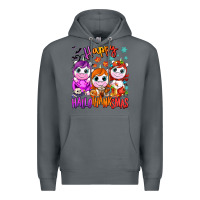 Rock Happy Hallothanksmas unicorns Premium Hoodie - NancyCooperArtShop