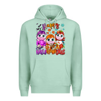 Seafoam Happy Hallothanksmas unicorns Premium Hoodie - NancyCooperArtShop