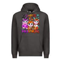 Smoke Happy Hallothanksmas unicorns Premium Hoodie - NancyCooperArtShop