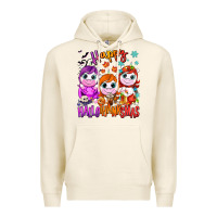 Tofu Happy Hallothanksmas unicorns Premium Hoodie - NancyCooperArtShop