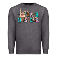 Charcoal Heather hair hustler Premium Sweatshirt - AdoDesignShop