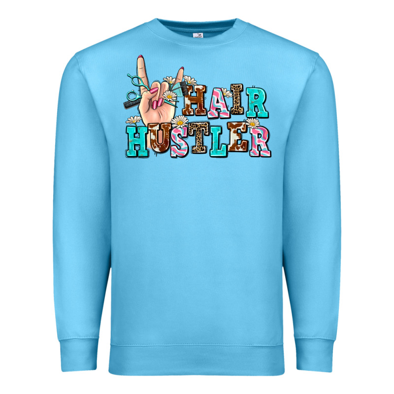 Hair Hustler Premium Sweatshirt by AdoDesignShop | Teevron