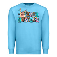 Ocean Blue hair hustler Premium Sweatshirt - AdoDesignShop