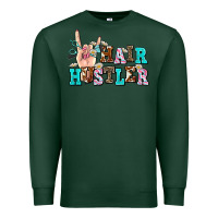 Sports Green hair hustler Premium Sweatshirt - AdoDesignShop
