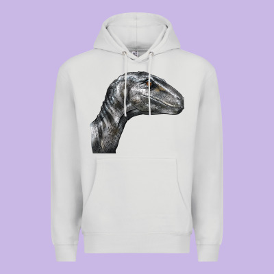 Velociraptor Face Premium Hoodie Designed By Lillyallendesigns