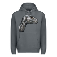 Rock Velociraptor Face Premium Hoodie - LillyAllenDesigns
