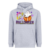 Heather Grey my 1st halloween Heavyweight Hoodie - CowhideDigitalArt