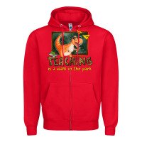 Red teaching is a walk in the park Zipper Hoodie - texasbilliewilder