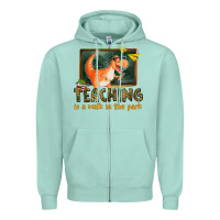 Seafoam teaching is a walk in the park Zipper Hoodie - texasbilliewilder