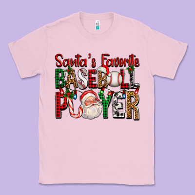 Santa's Favorite Baseball Player For Christmas Classic Tee Designed By Fadigitalartstudio