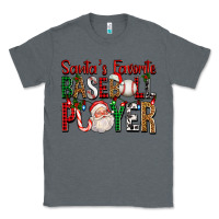 Charcoal Heather santa's favorite baseball player for christmas Classic Tee - FaDigitalArtStudio