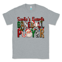 Heather Grey santa's favorite baseball player for christmas Classic Tee - FaDigitalArtStudio